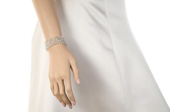 Elegancka srebrna bransoletka ślubna z kryształami Swarovski® 925. Regulowana długość, oryginalne opakowanie, 2 lata gwarancji. Idealna dla panny młodej (2).jpg